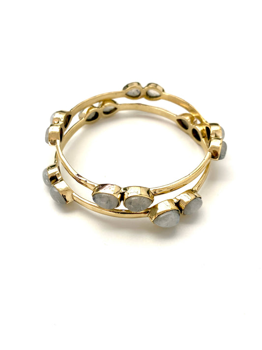 Kamil Moonstone Bangle