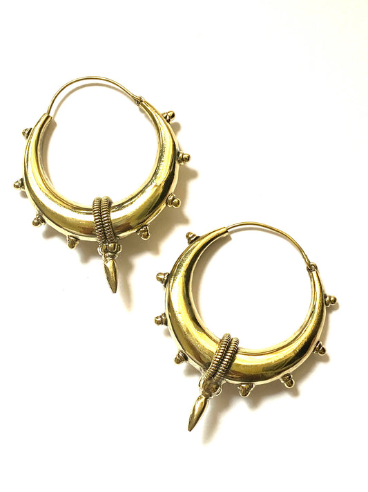 Neha Tribal Brass Earrings