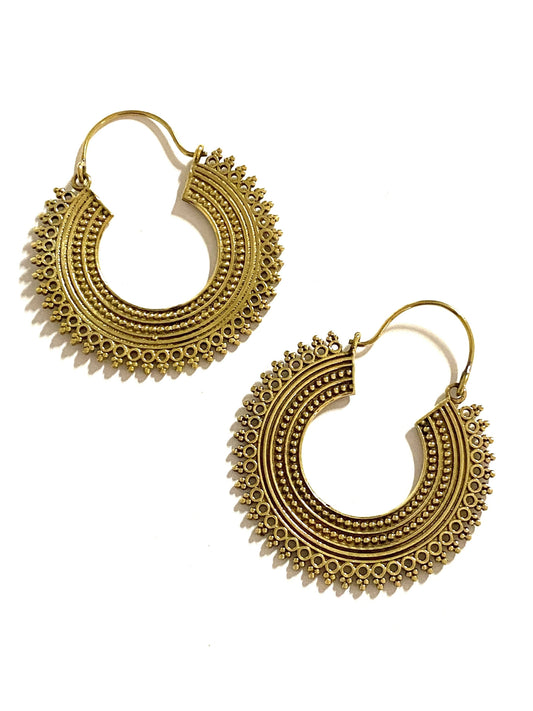 Shuri Brass Earrings