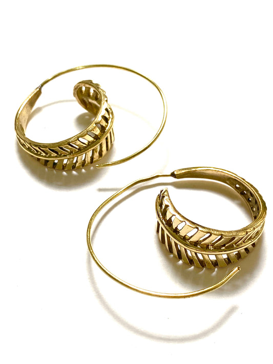 Kissa Brass Earrings